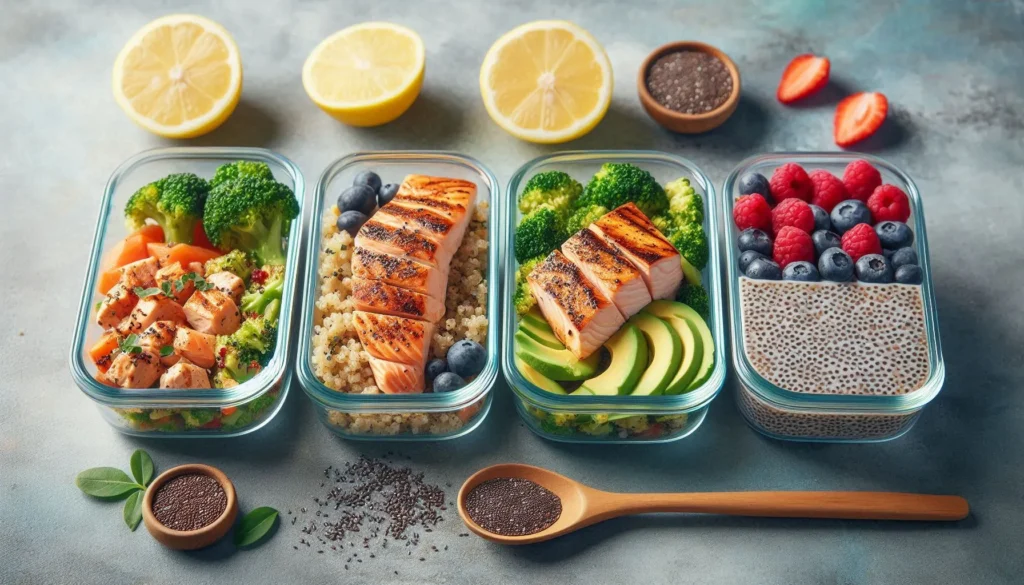Meal prep ideas with foods that burn belly fat fast: high-protein, high-fiber recipes for weight loss.