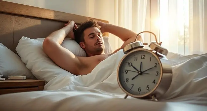 Morning routine for high energy all day: Clock graphic showing energy-boosting habits from early wake-up