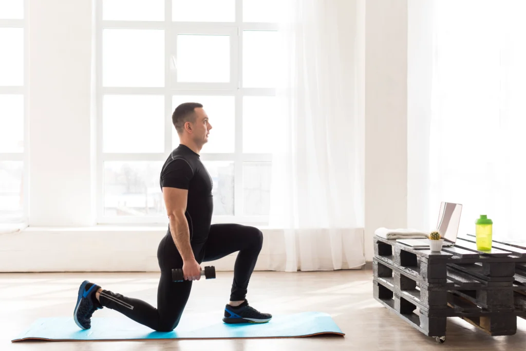 Single-Arm Dumbbell Kickbacks for Tricep Workouts with Dumbbells