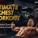 Professional athlete performing chest exercises with dumbbells - Ultimate guide to building pectoral muscles