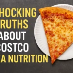 Costco Pizza Nutrition with cheese pizza slice on plate
